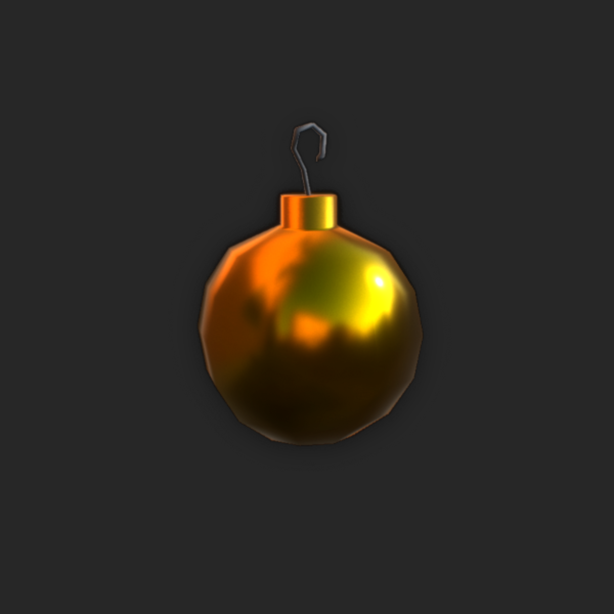 Gold Holiday Tree Ornament