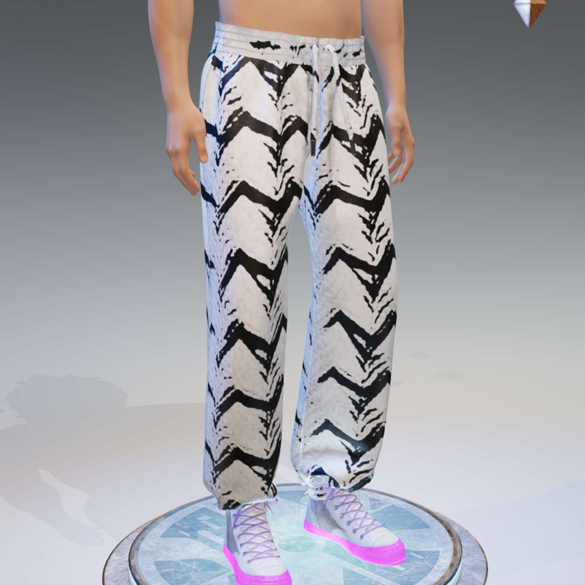 Street-Wear Traditional SW Sweat-Pants - Male