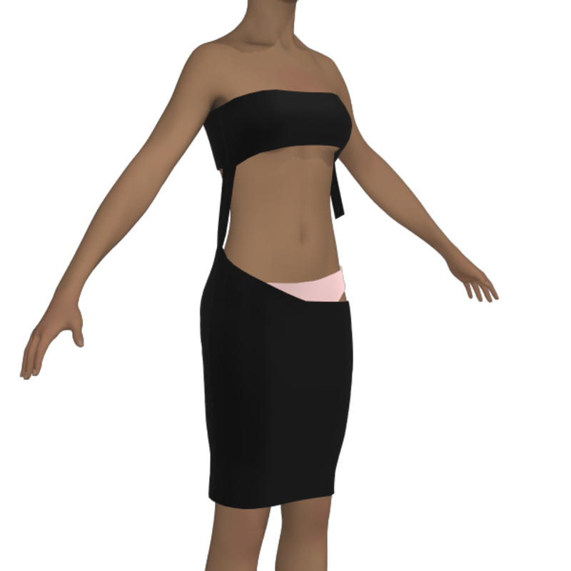 broken dress with pant