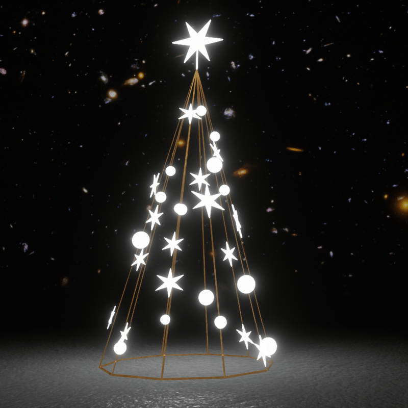 Light Christmas Tree White Set