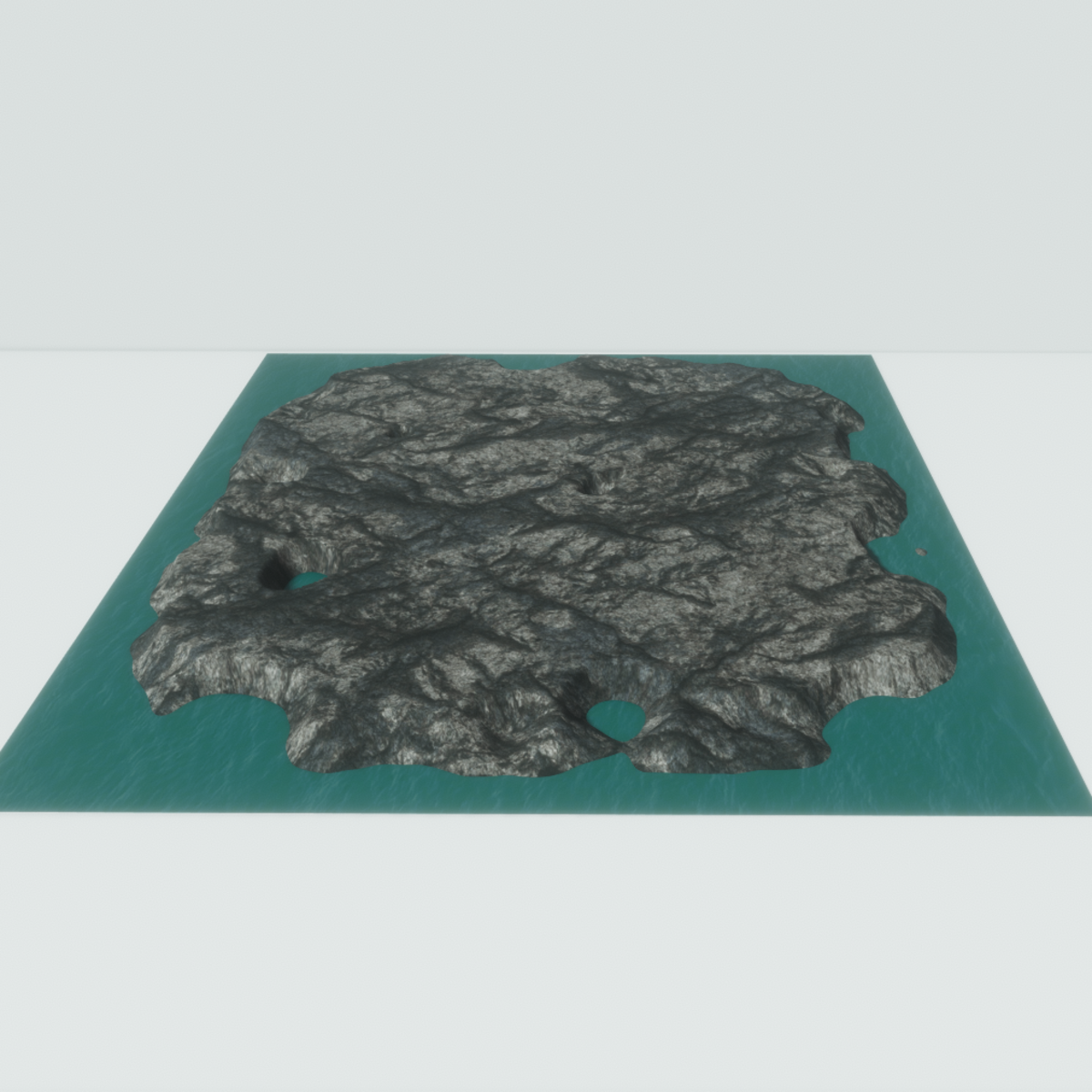 Island Flat Top Mountain Landscape