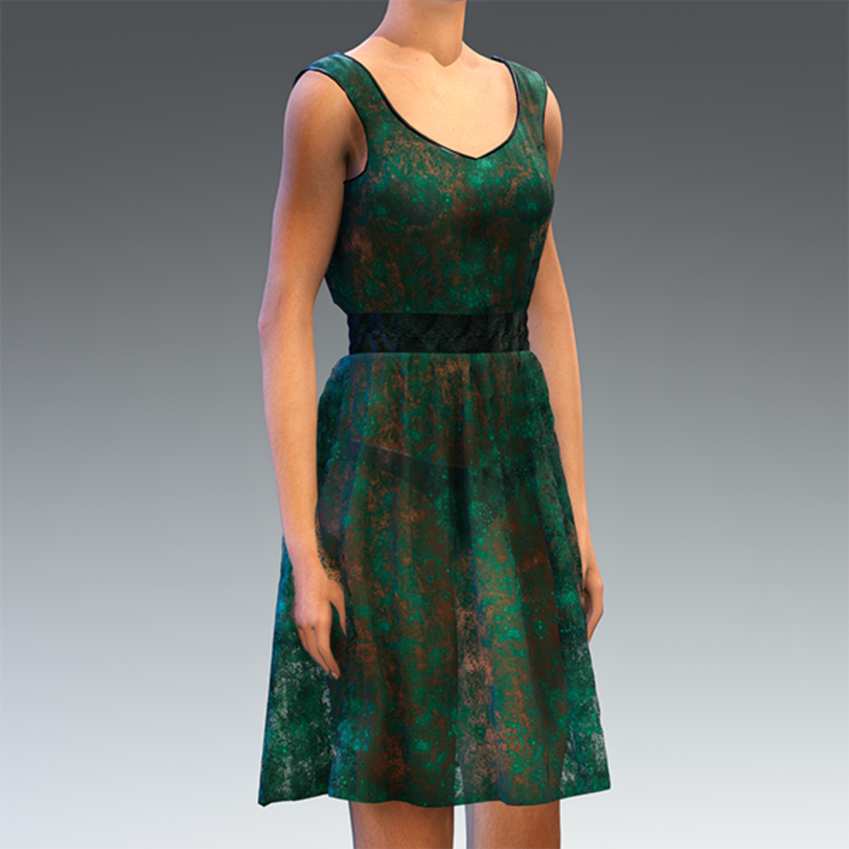 The Translucent Green Dress