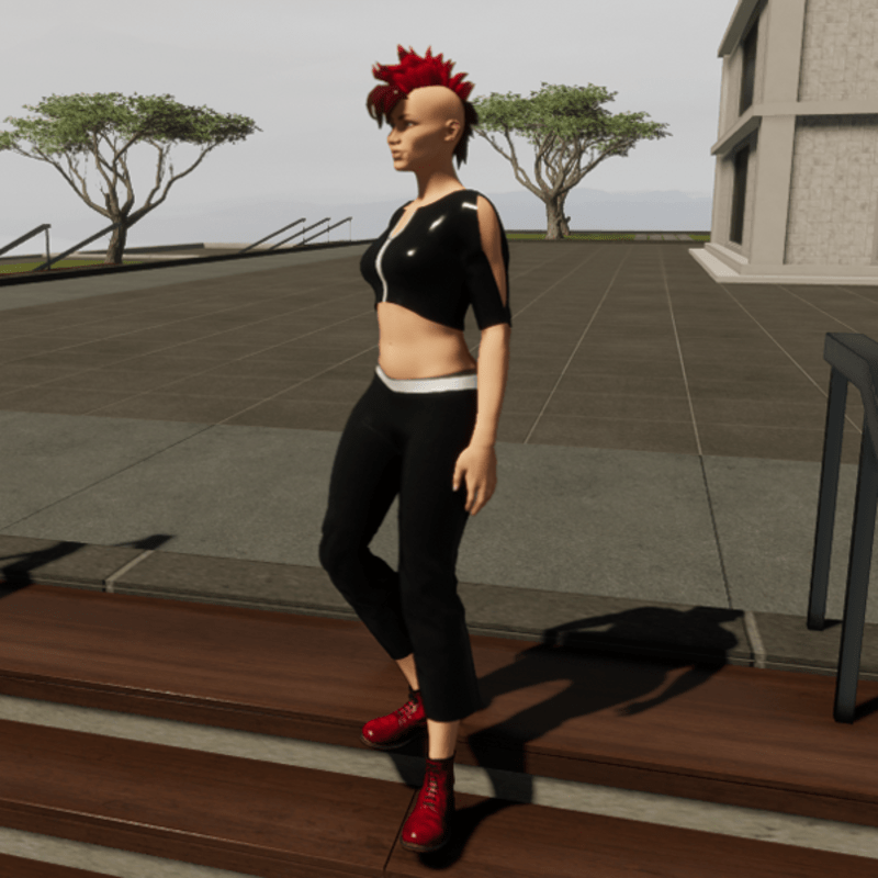 TKA-Punk running outfit