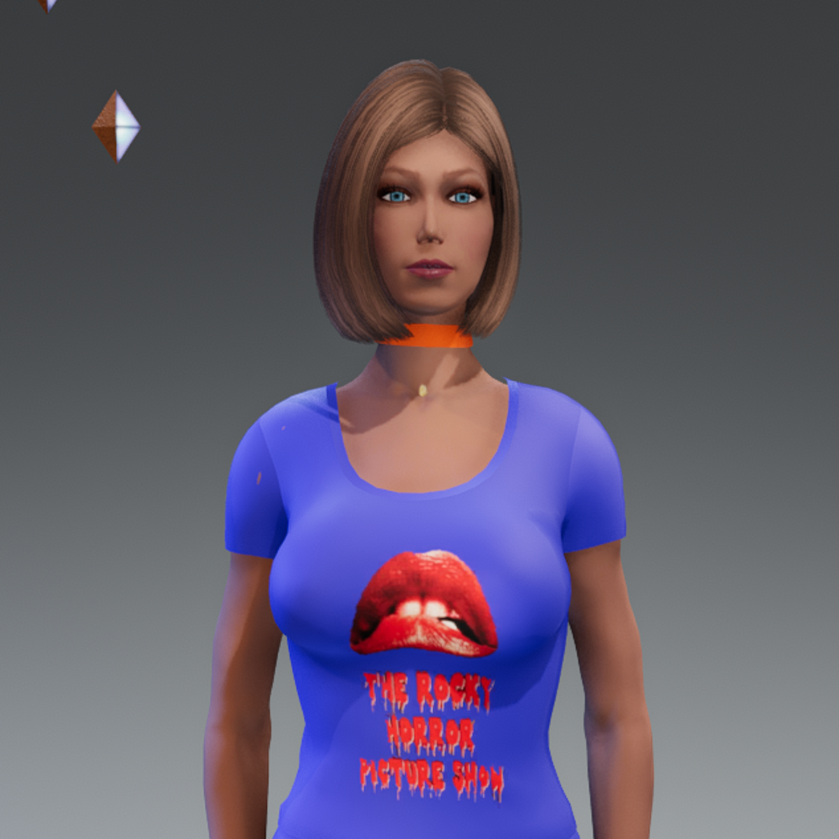 Emissive Orange Choker