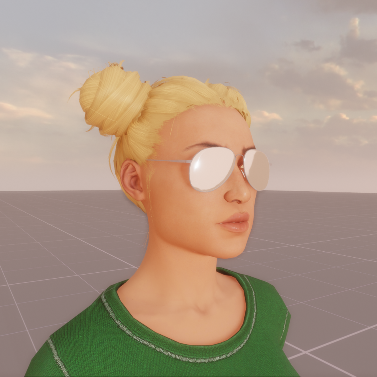 Aviator Sunglasses (for female avatar)