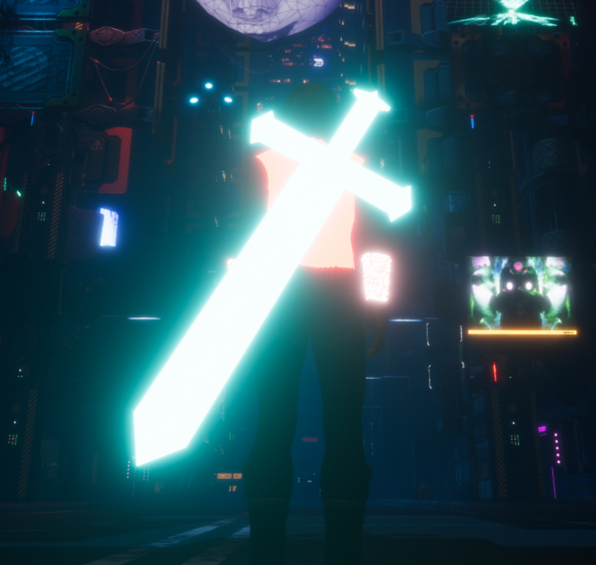 Male go-GLOW Blue Sword