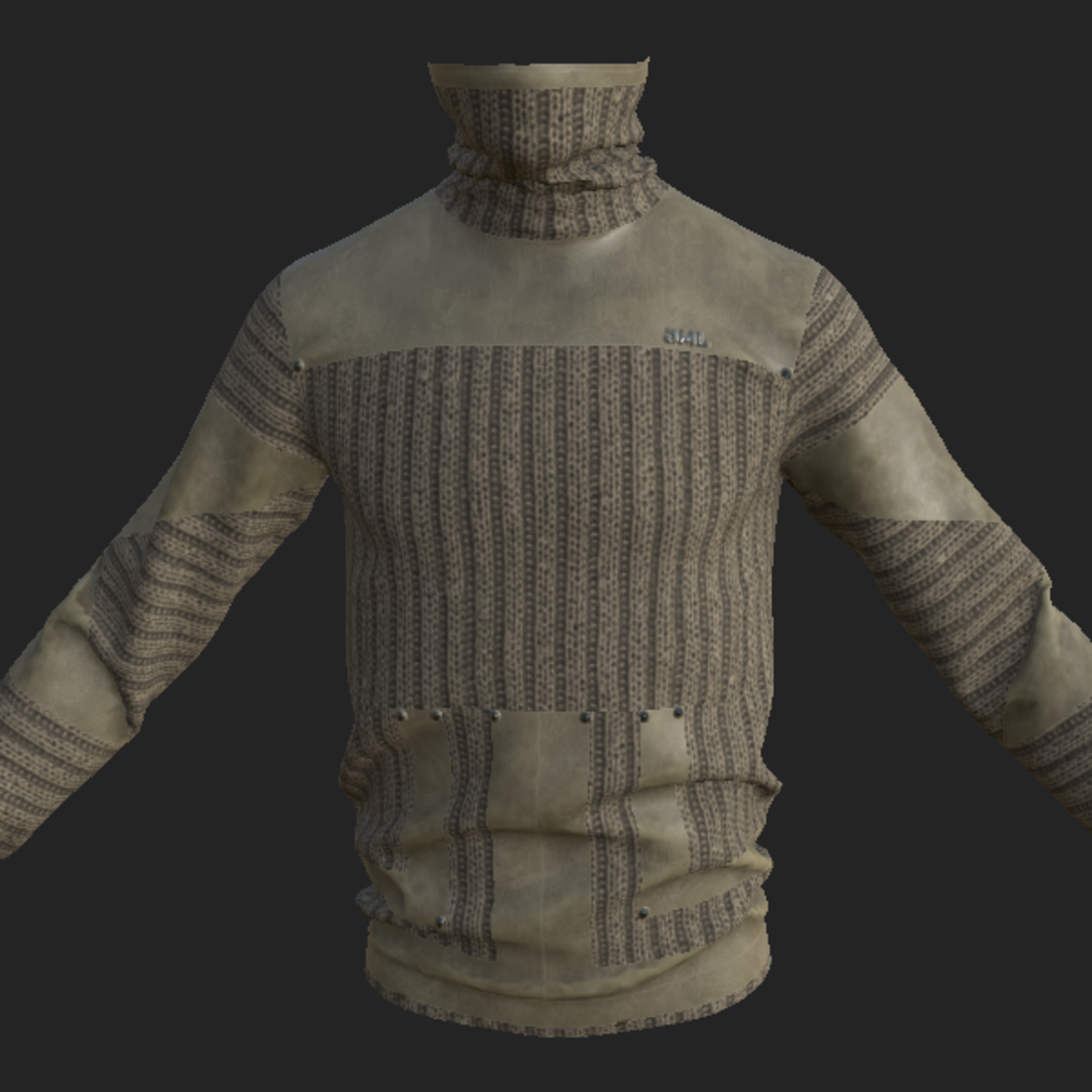 SWEATER_ WITH NECK BEIGE
