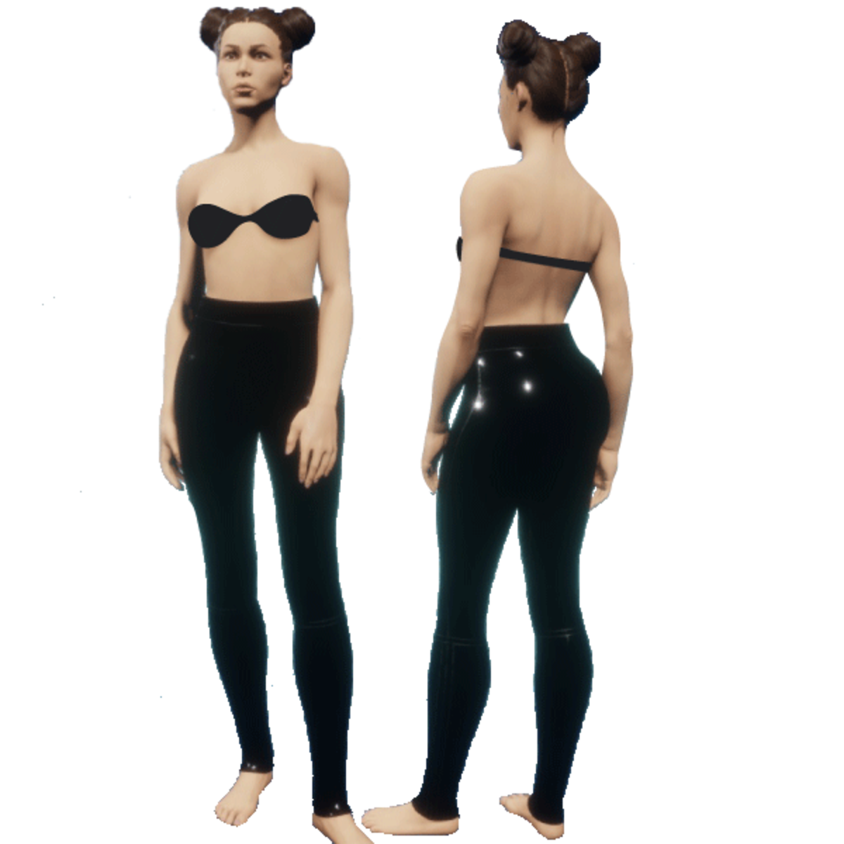 Sexy Shiny Leather Pants