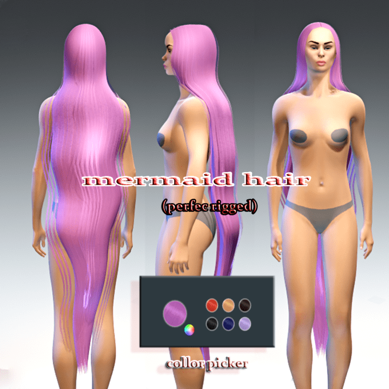 mermaid hair (for fantasy collection) collor picker!