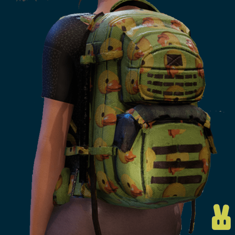 duck backpack - green
