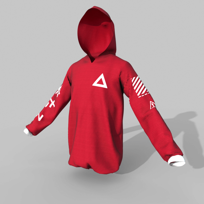 Hoodie Red Unisex