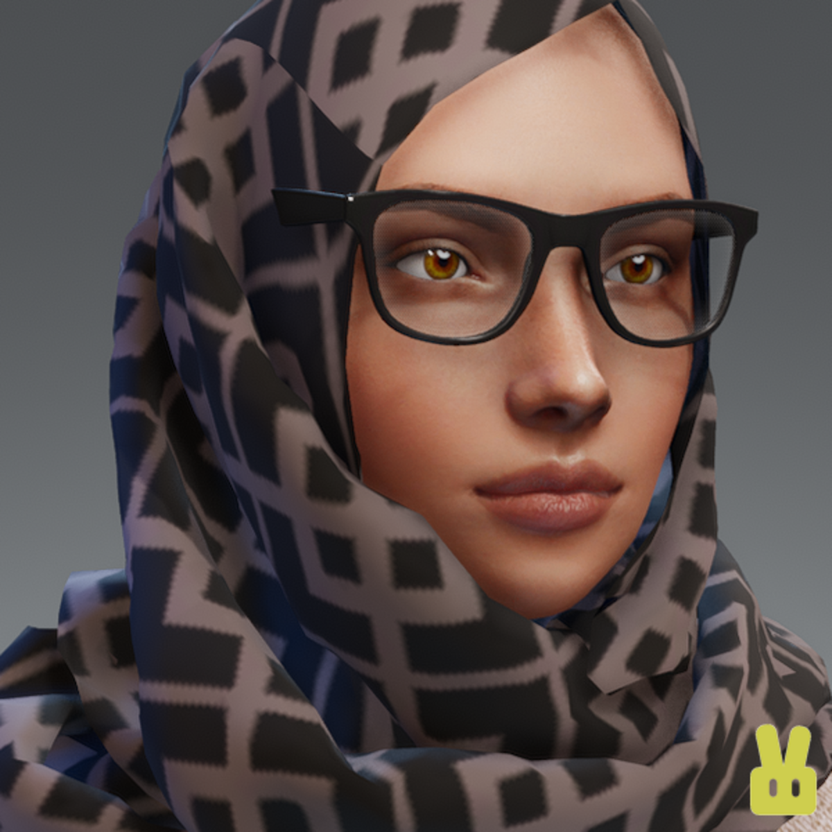 hijab - crosshatch