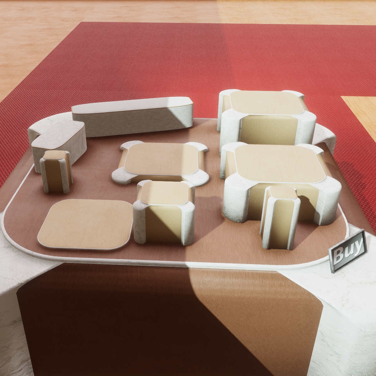 Store Display Pedestal Collection 9 pc