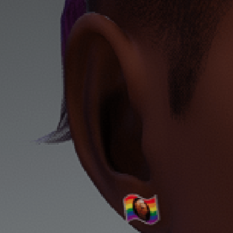 pride earrings qpoc