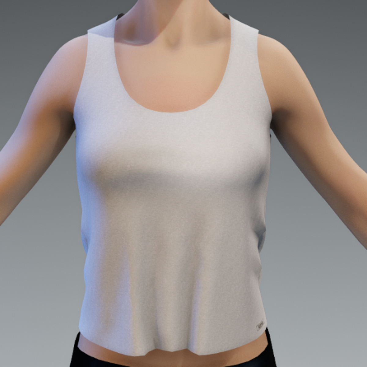 Simple Tank Top White