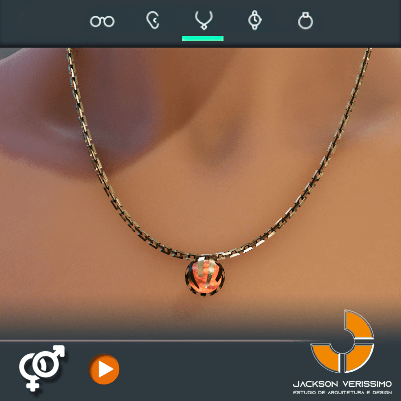Cosmic Necklace- Gold Mars