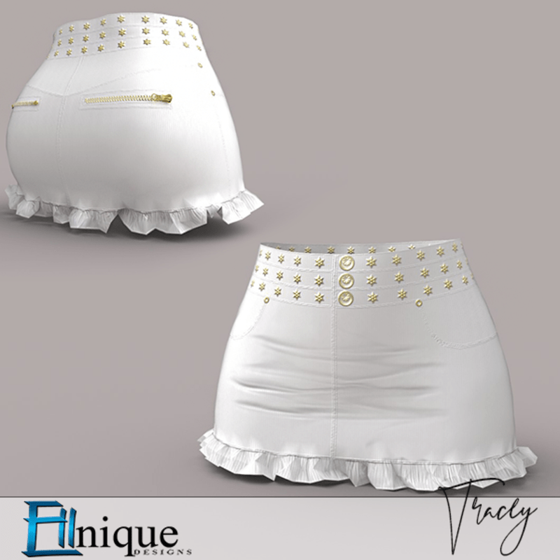 Tracey White Mini Skirt