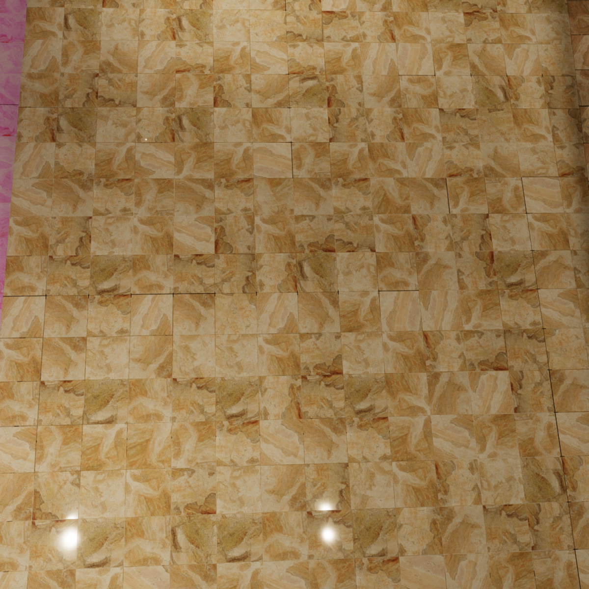 marble tile floor light