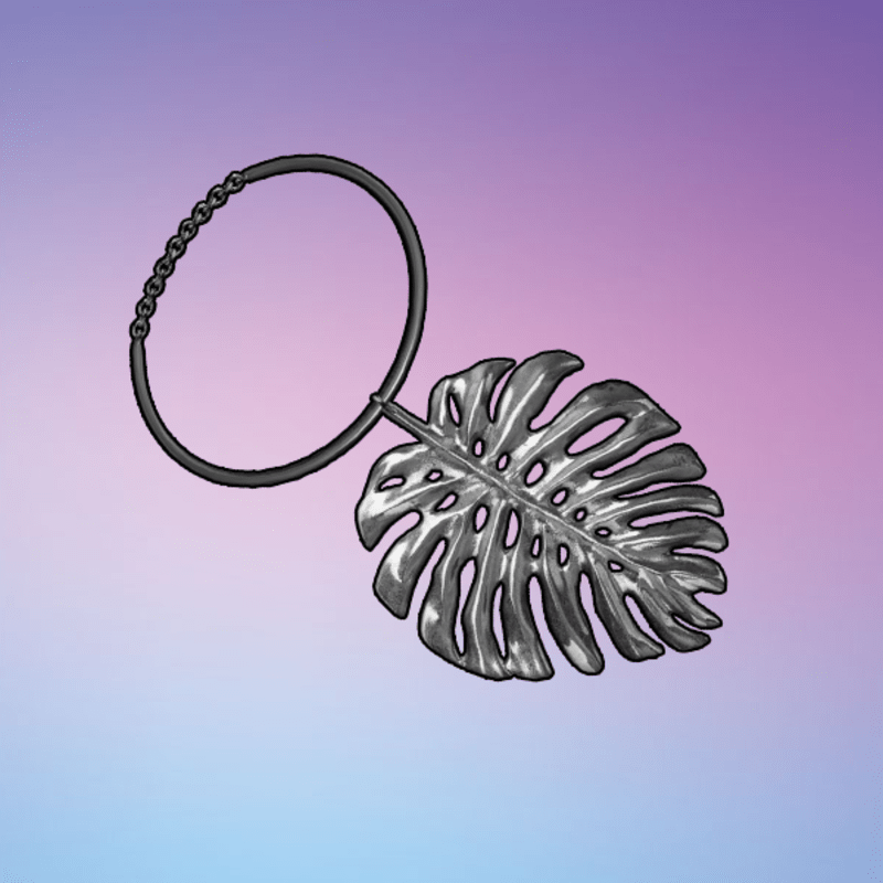 Palm Necklace Silver