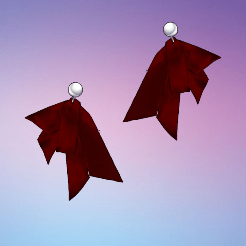 Abigail Earrings BOTH Red