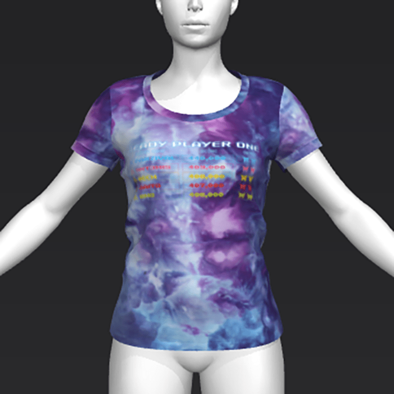 Ready Player One: Leaderboard T-Shirt (Tiedye) (W)