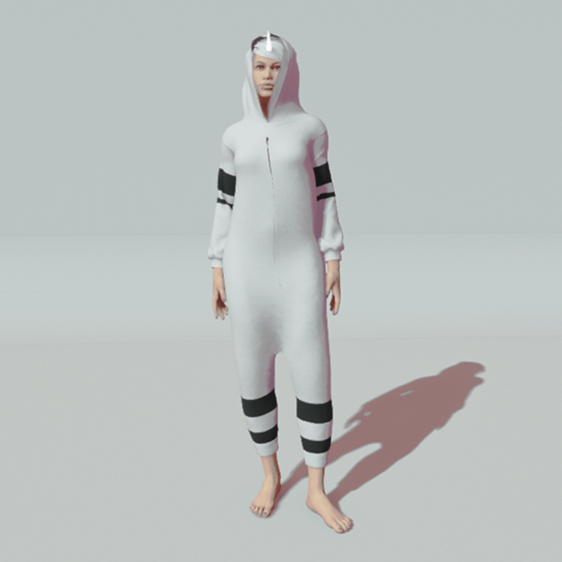 White & Black Onesie