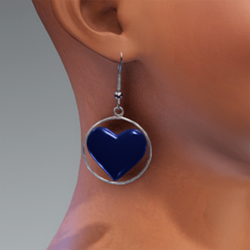 Earrings 01 BLUE
