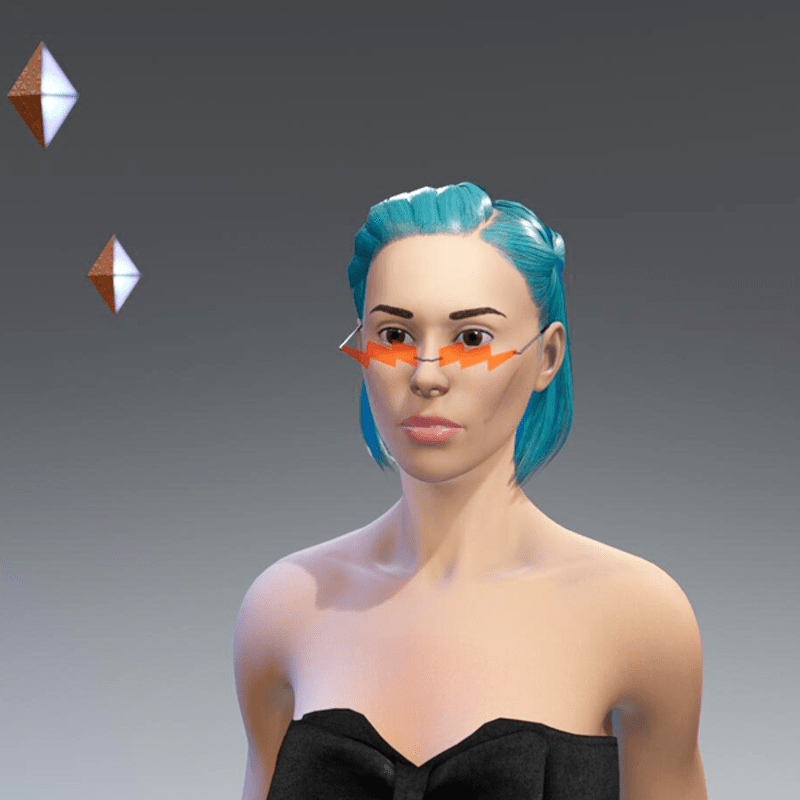 Orange Lightning Glasses