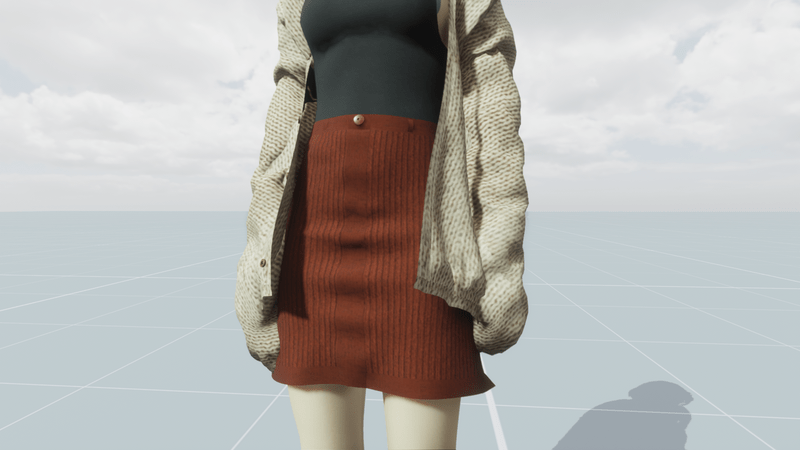 DoppShop - Corduroy Skirt