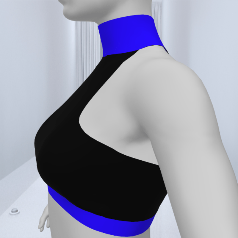 Blue Workout Sport Top