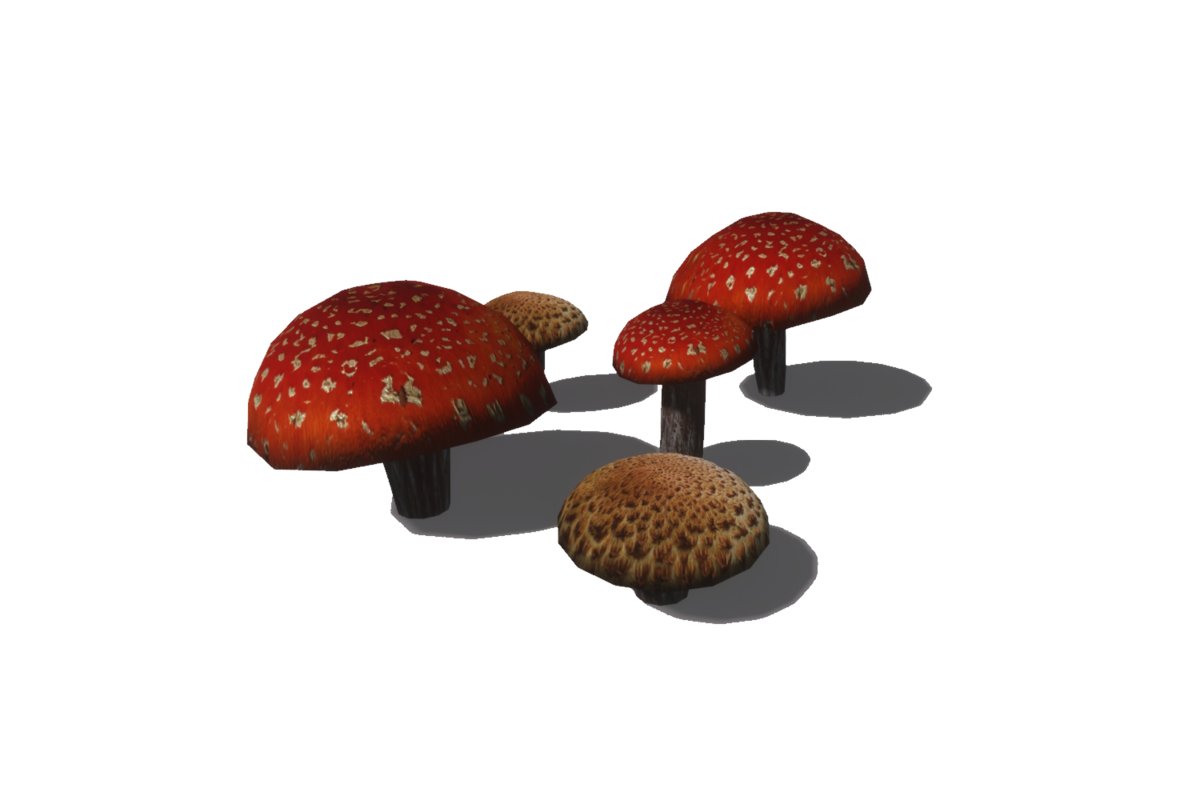 Mushrooms red