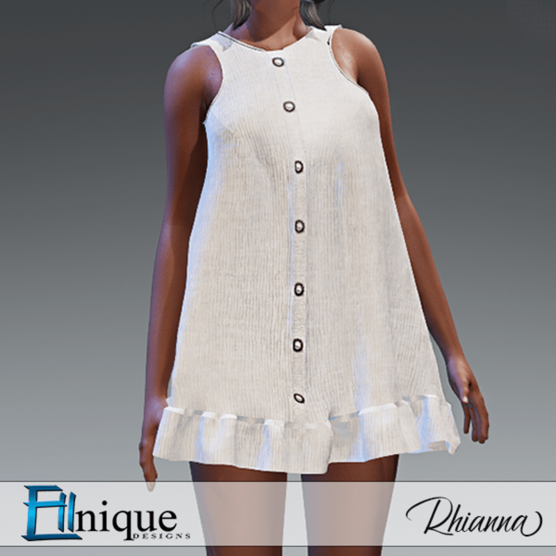 Rhianna White Trapeze Dress