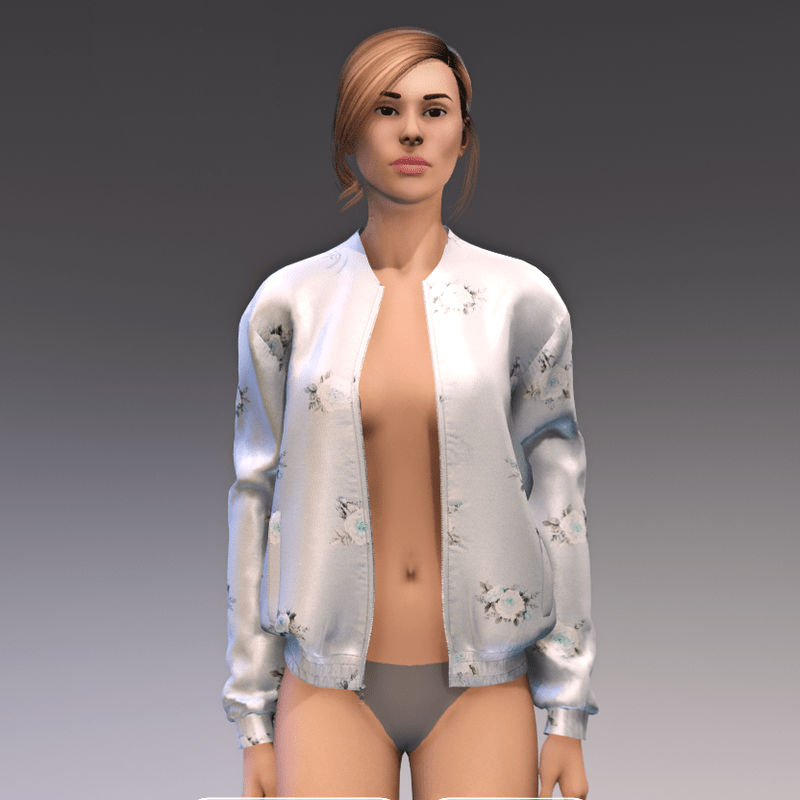 AV 2.0 Chic in the city bomber jacket - blue