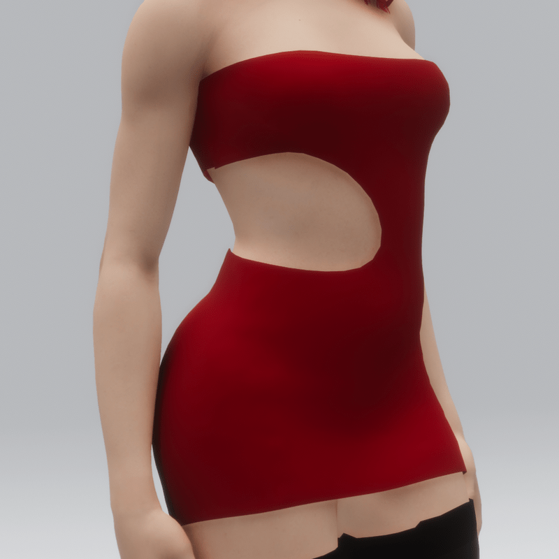 Red Cut Out Dress (TM)