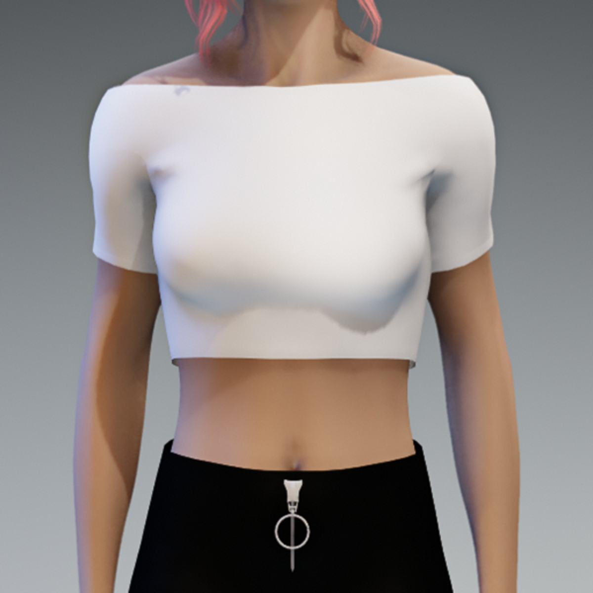 Basic White Crop Top