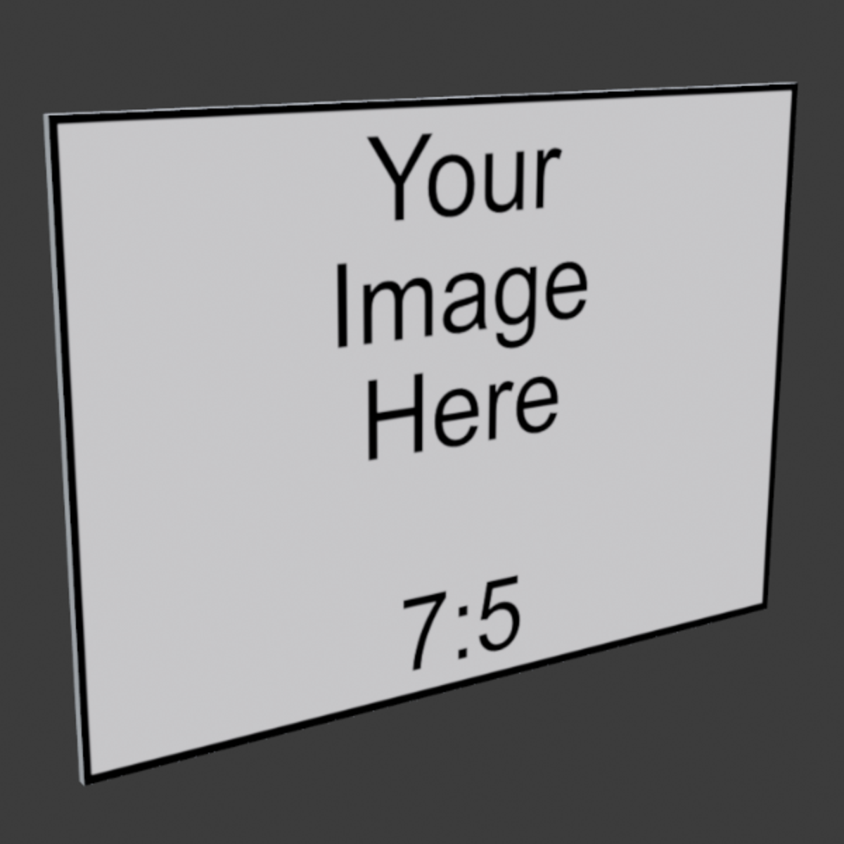 7x5 Frameless Image Panel