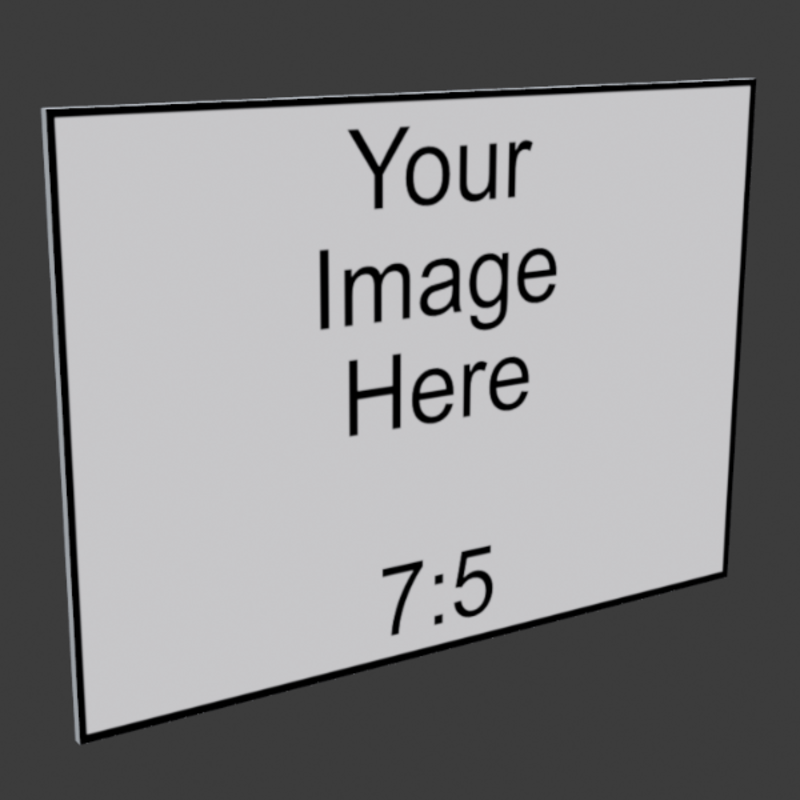 7x5 Frameless Image Panel