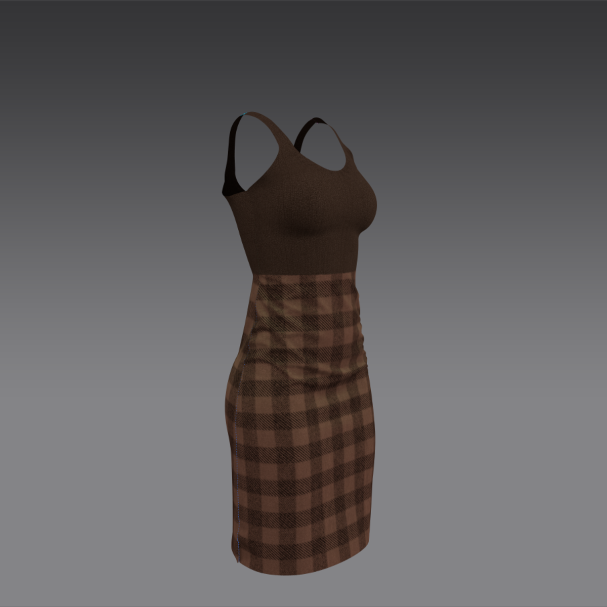 Dress Elly formal brown