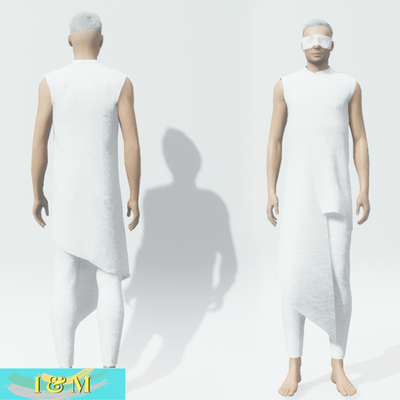 Futuristic Goth for Men White