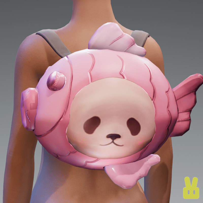 taiyaki backpack - pink