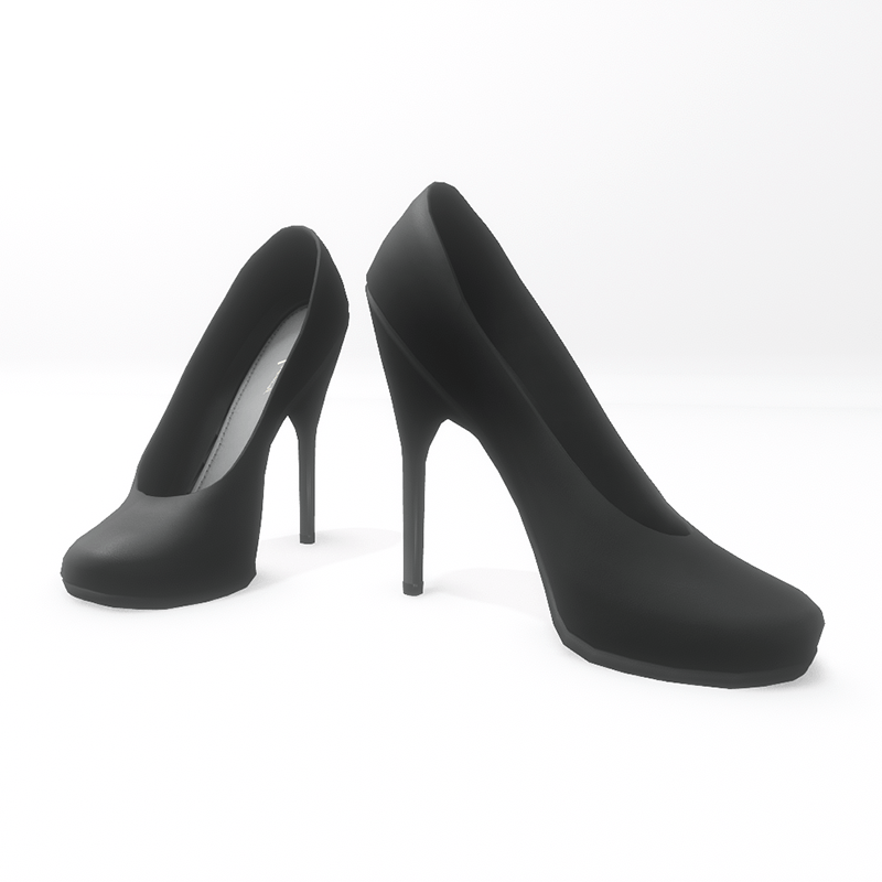 High heel pumps for "Alina Daisy highheels" and "Nicci" avatar - black