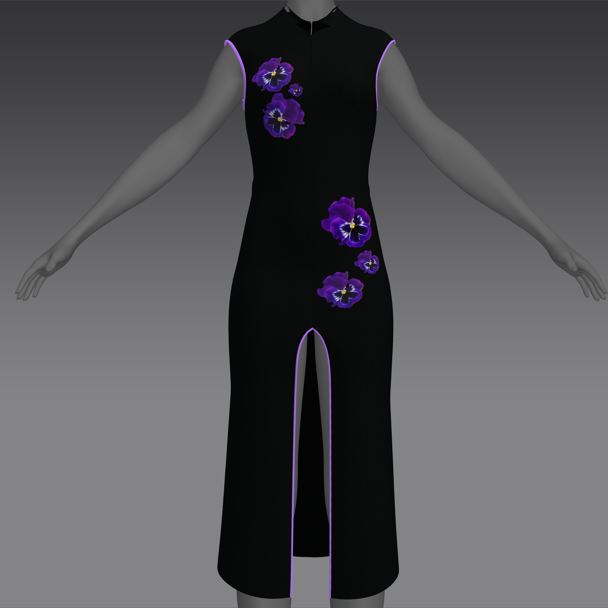 AV 2.0 Pansy Black Dress
