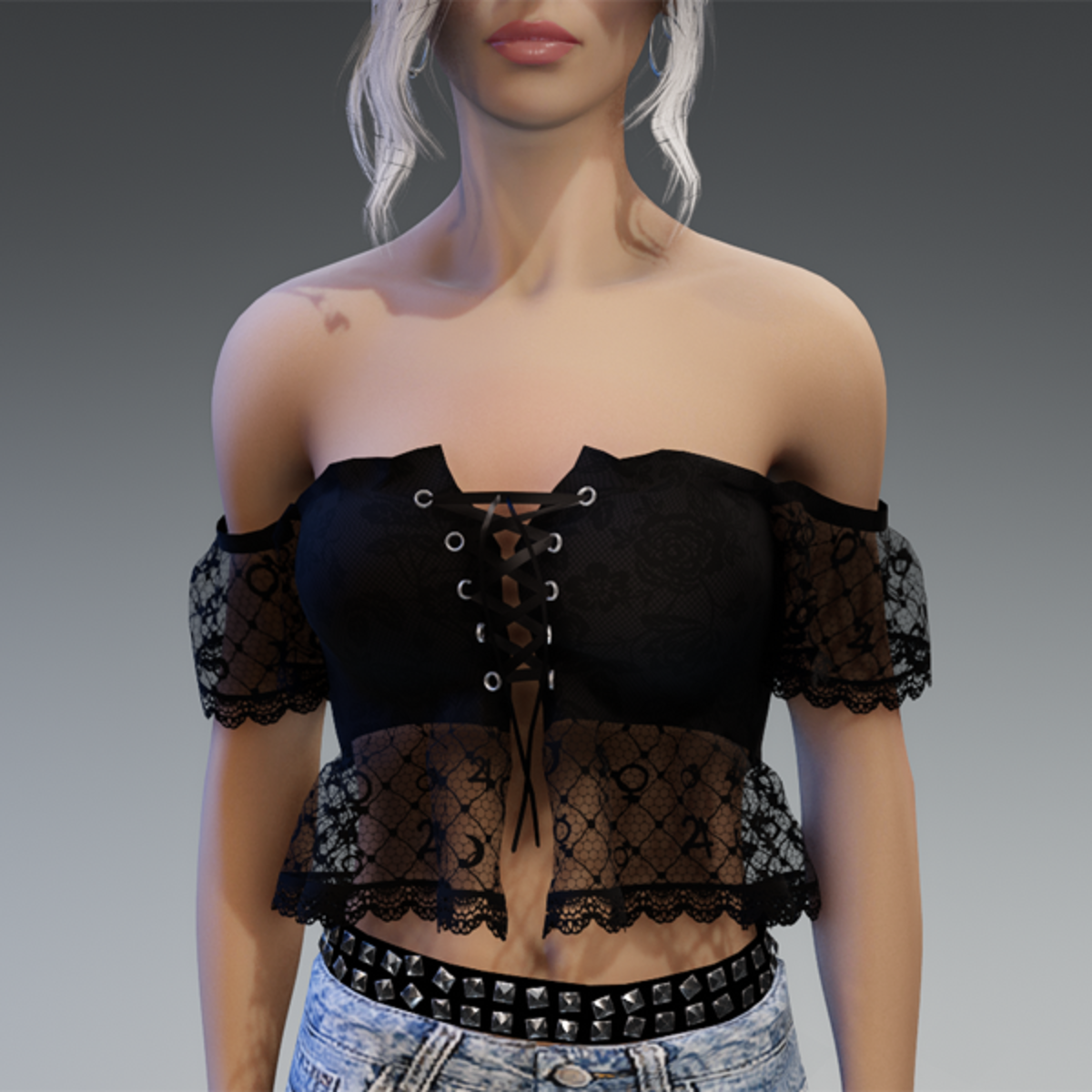 Top "Clara - Planet Goth" in Black