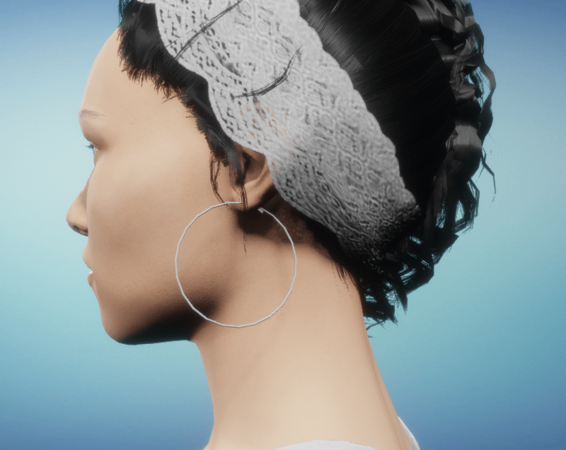 Oversized Silver Hoops