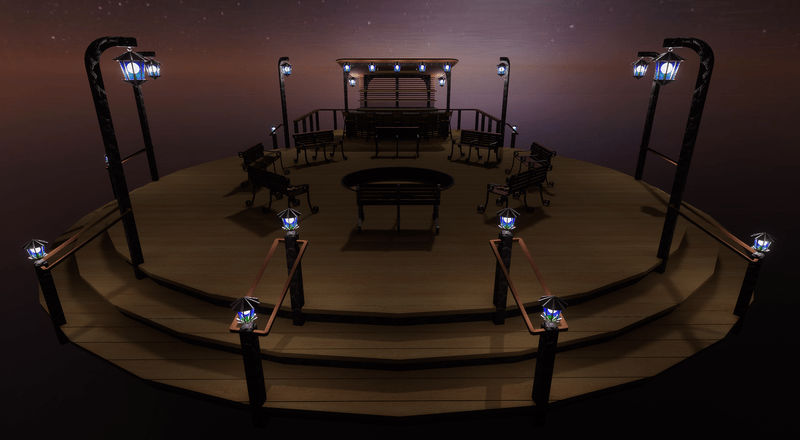 Outside Bar With Fire Pit