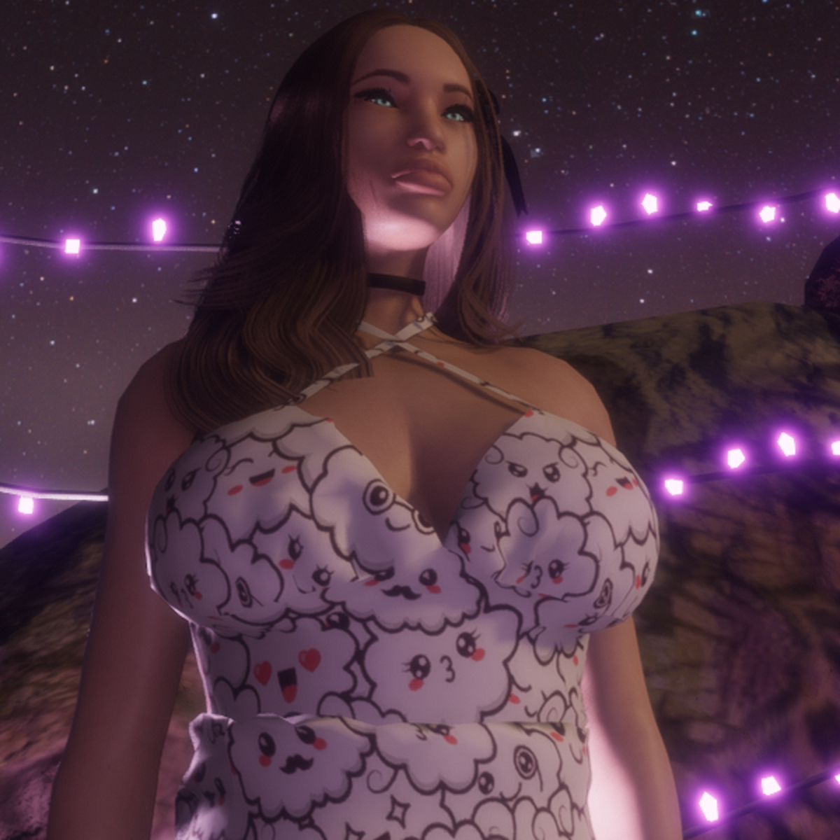 Kawaii Clouds Tank ☁