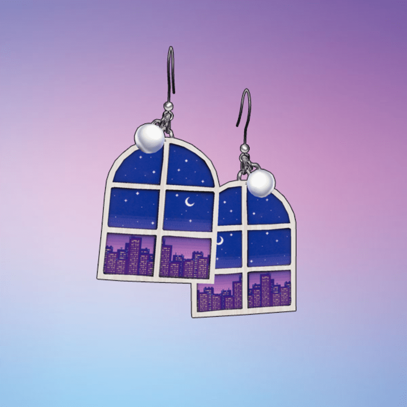 Dreamful Earrings Purple