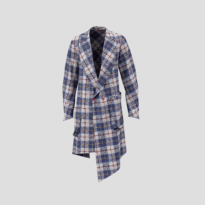 Trailblazer blue white checked