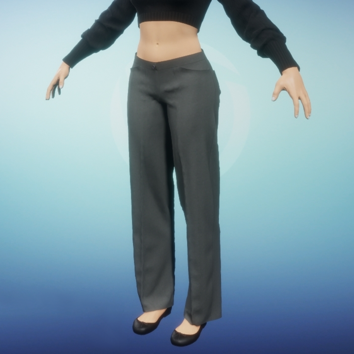 Womens Dress Slacks - Grey