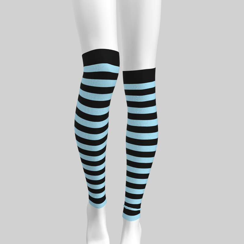 Stockings Emilie Light Blue & Black 2.0